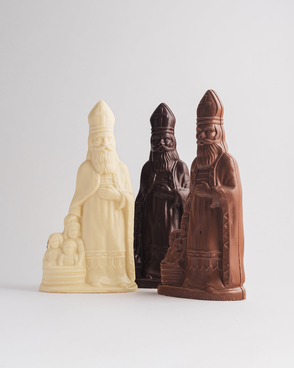 Sinterklaas met 3 kinderen extra groot