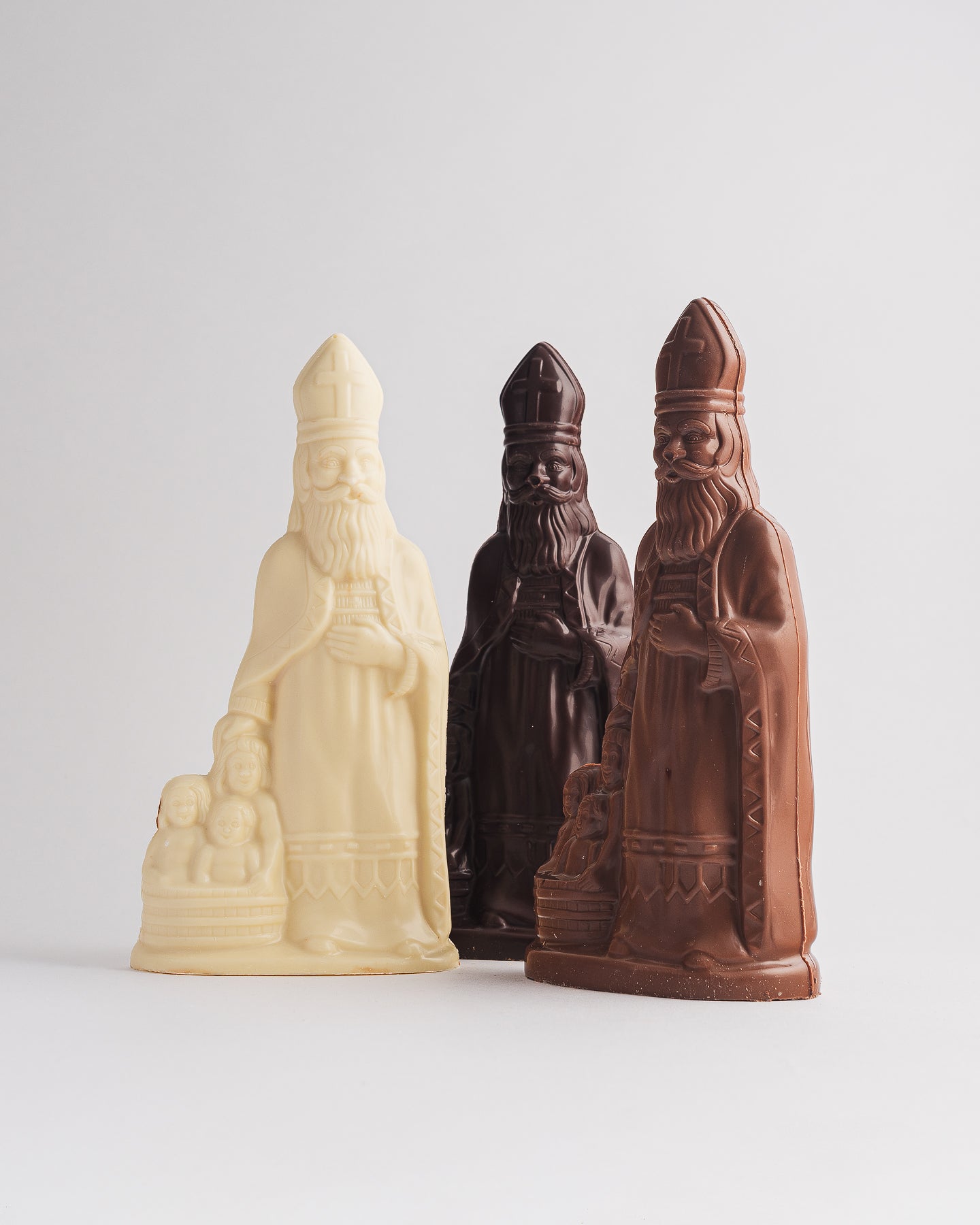 Sinterklaas met 3 kinderen